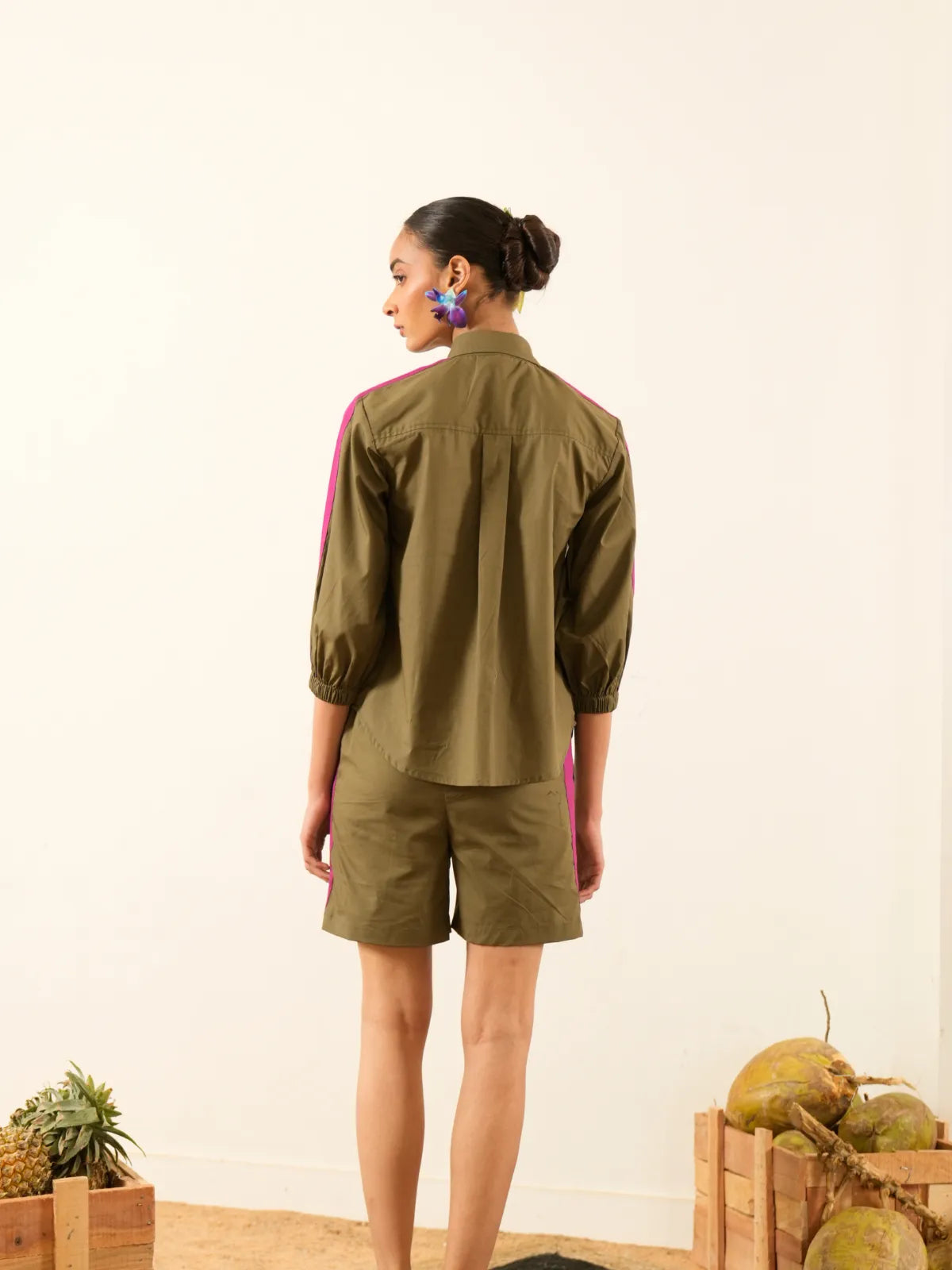 Chrysanthemum Flower Beaded Shirt