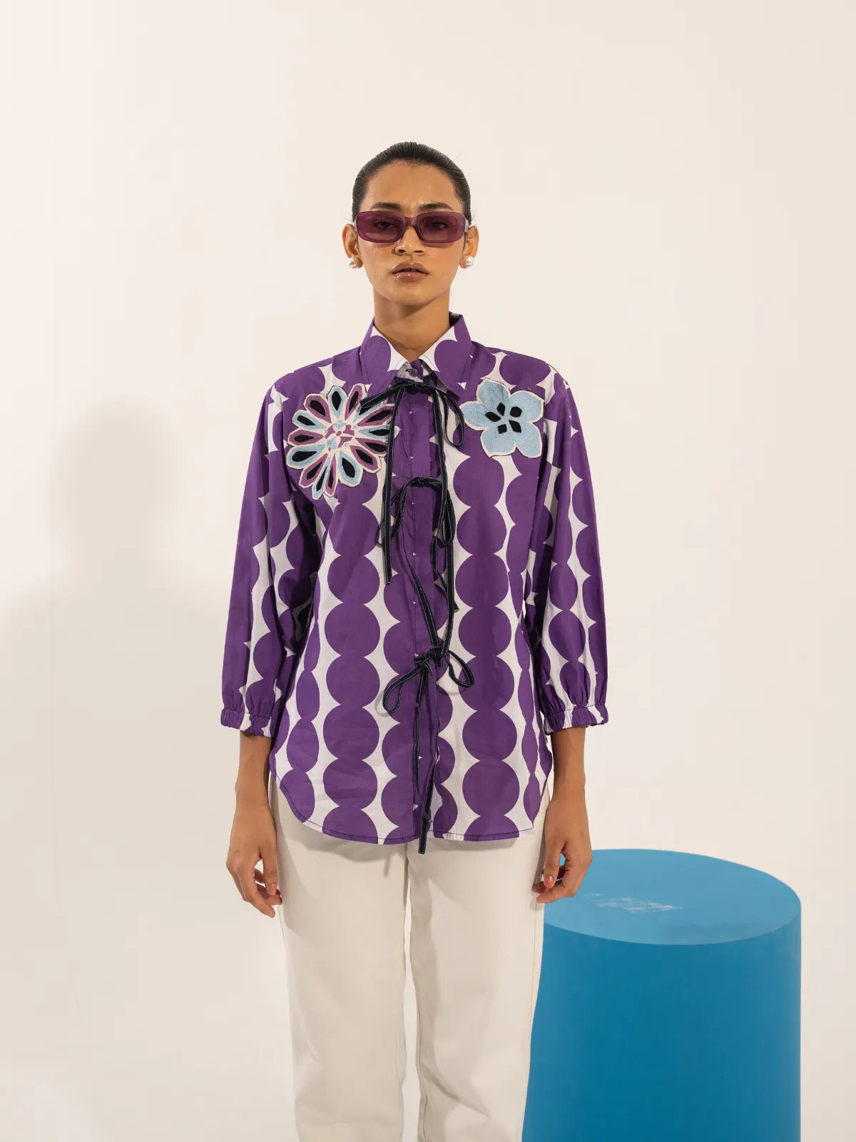 Purple Polka Pop Shirt