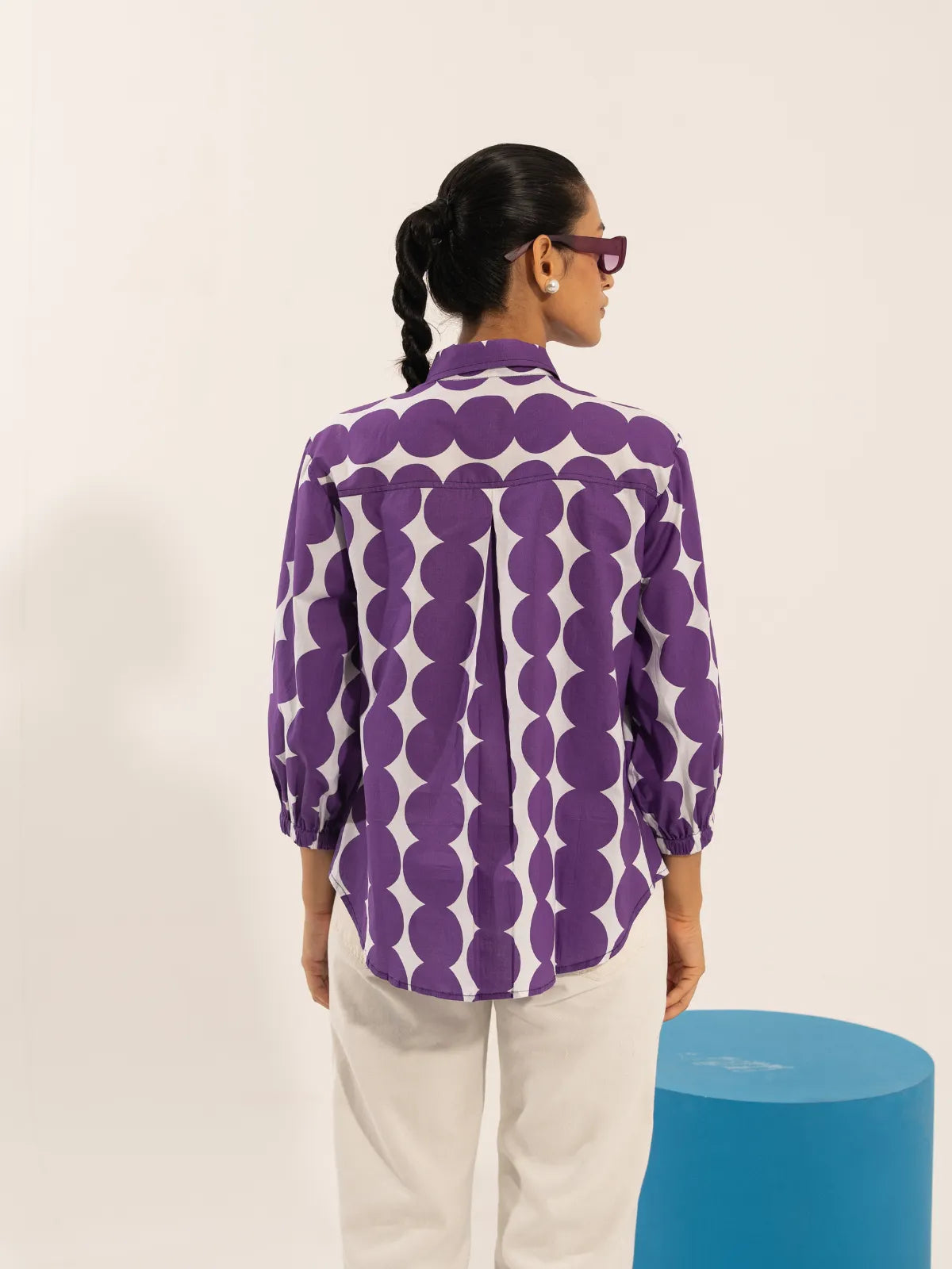 Purple Polka Pop Shirt