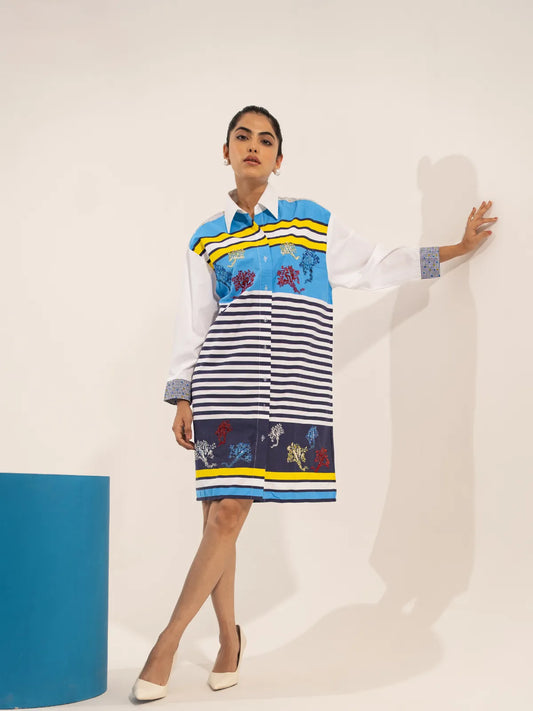 Sea Life Shirt Dress