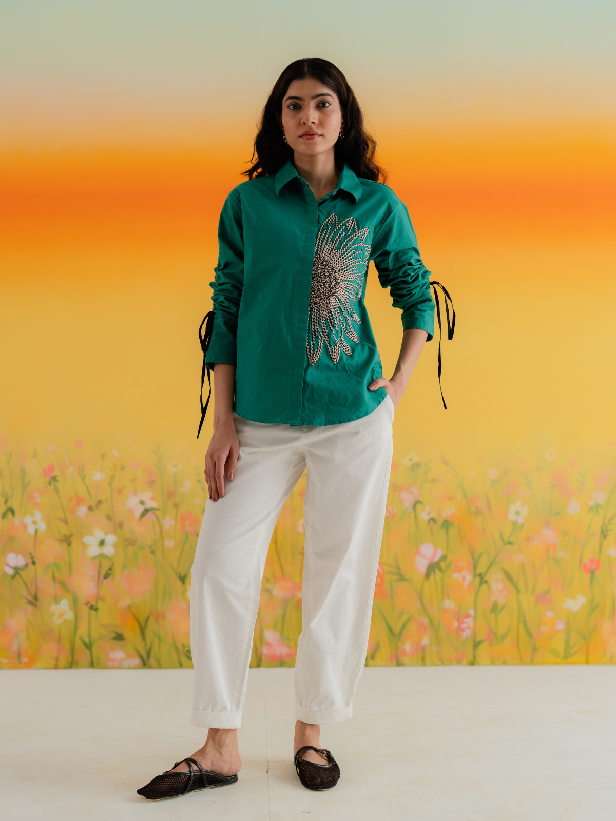 Sun & Shadow Button-Down