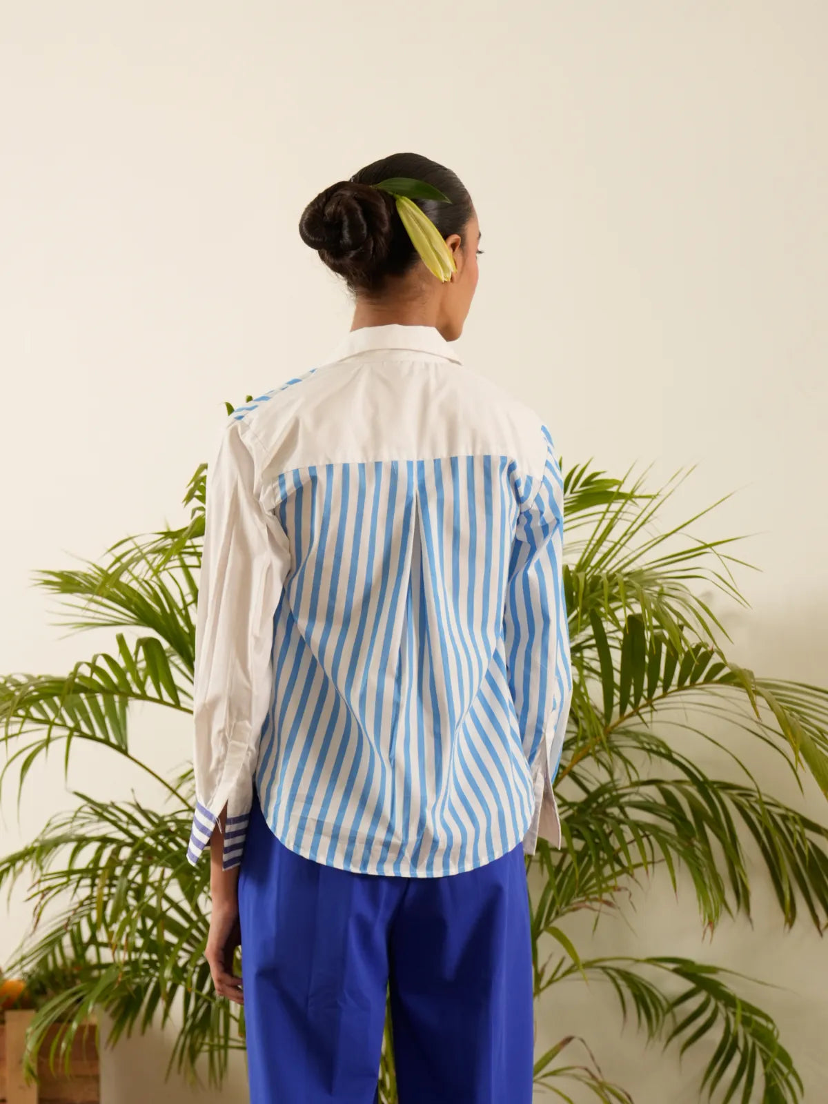 Blue Scabiosa Flower Shirt
