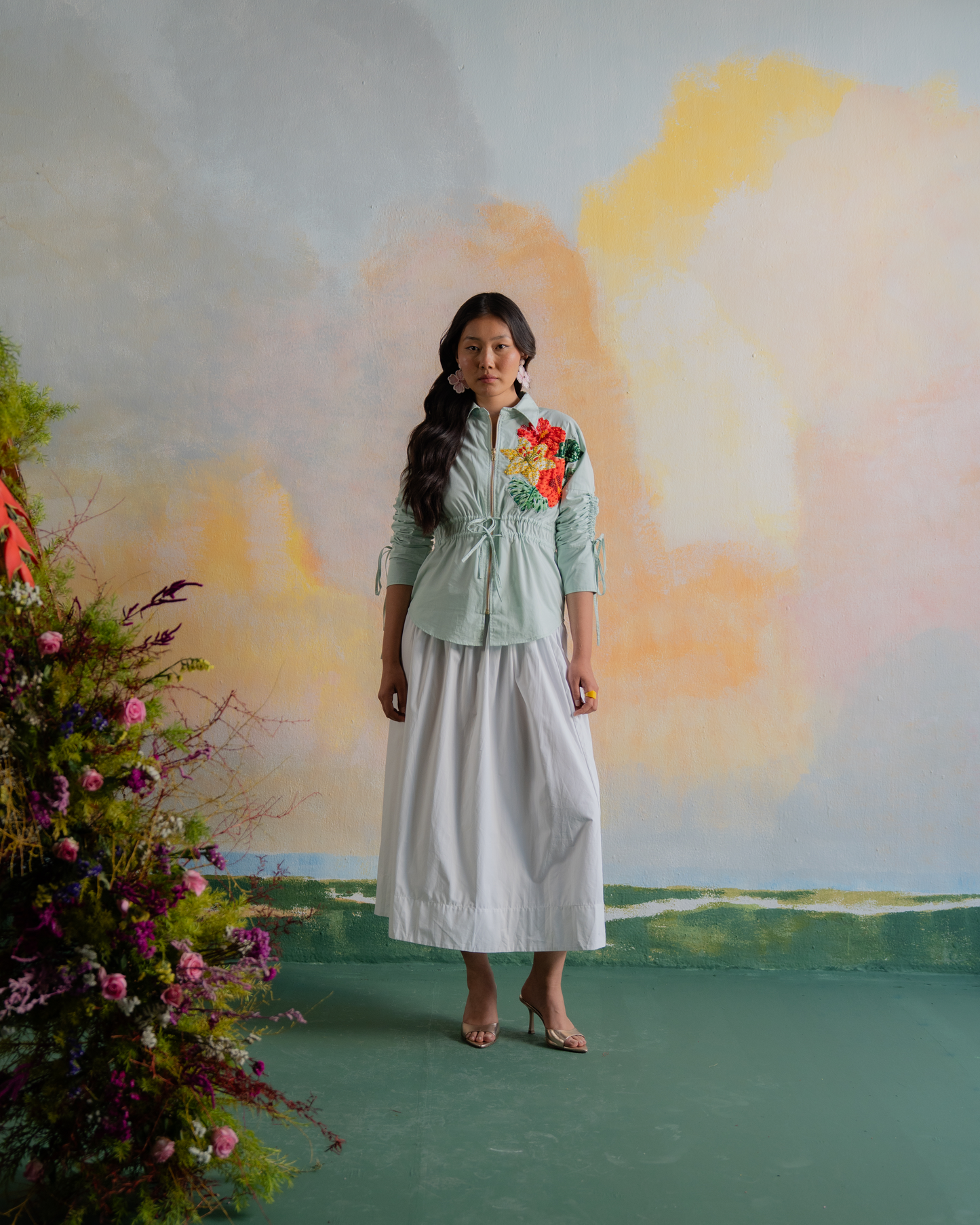 Mint Petal Parade Shirt