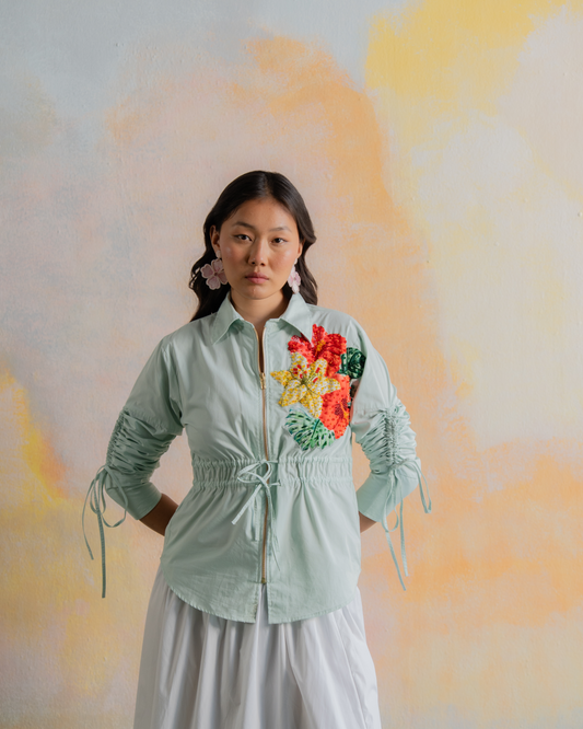 Mint Petal Parade Shirt