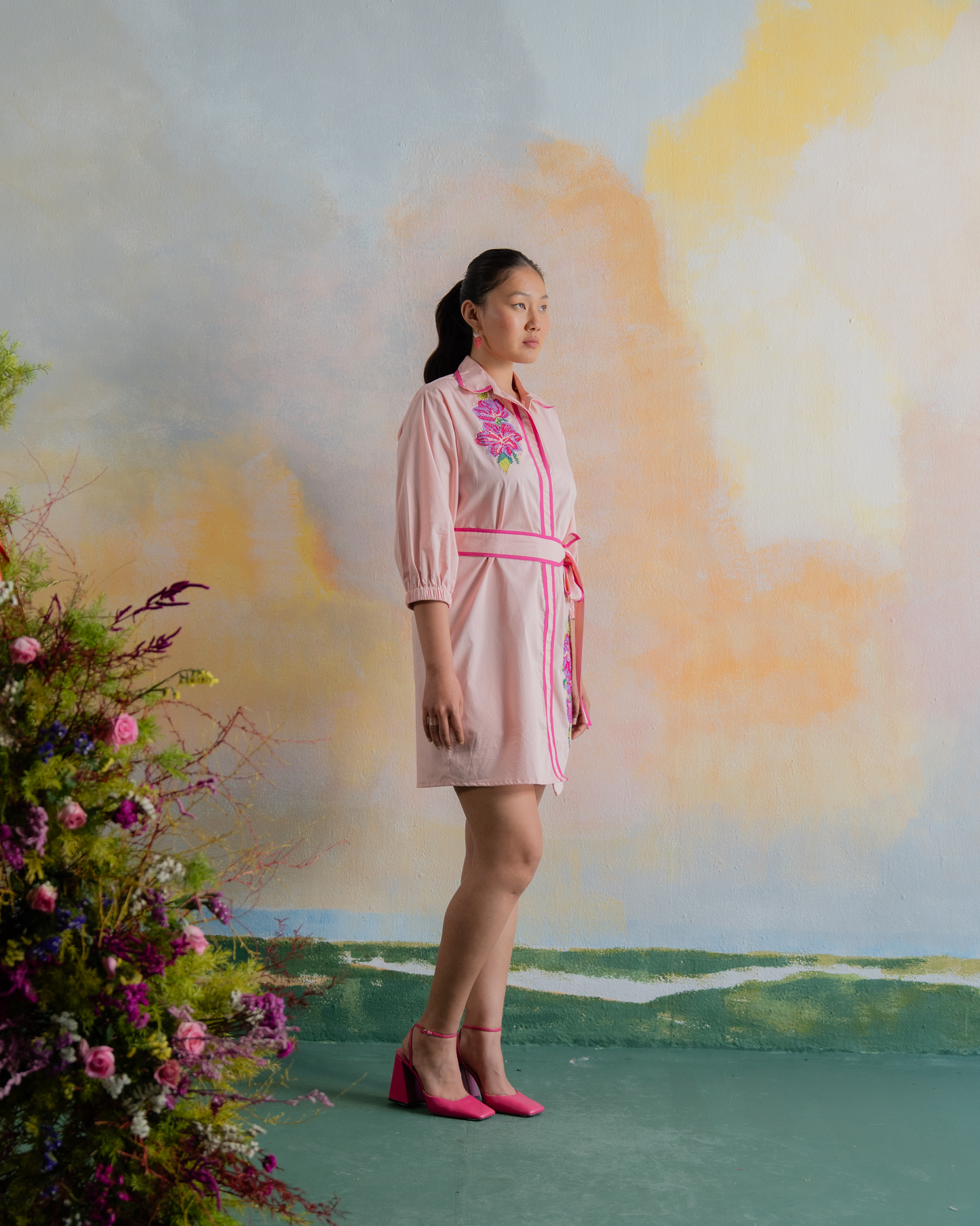 Pink Zinnia Dress
