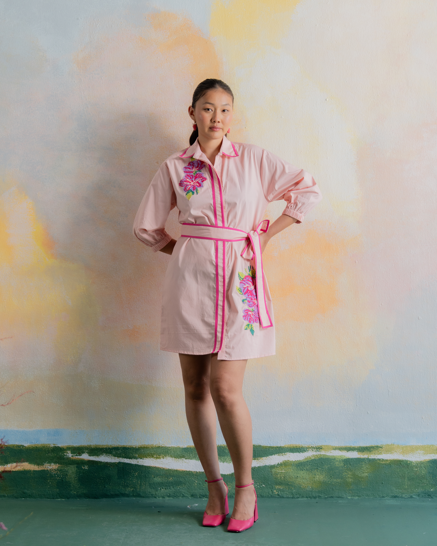 Pink Zinnia Dress