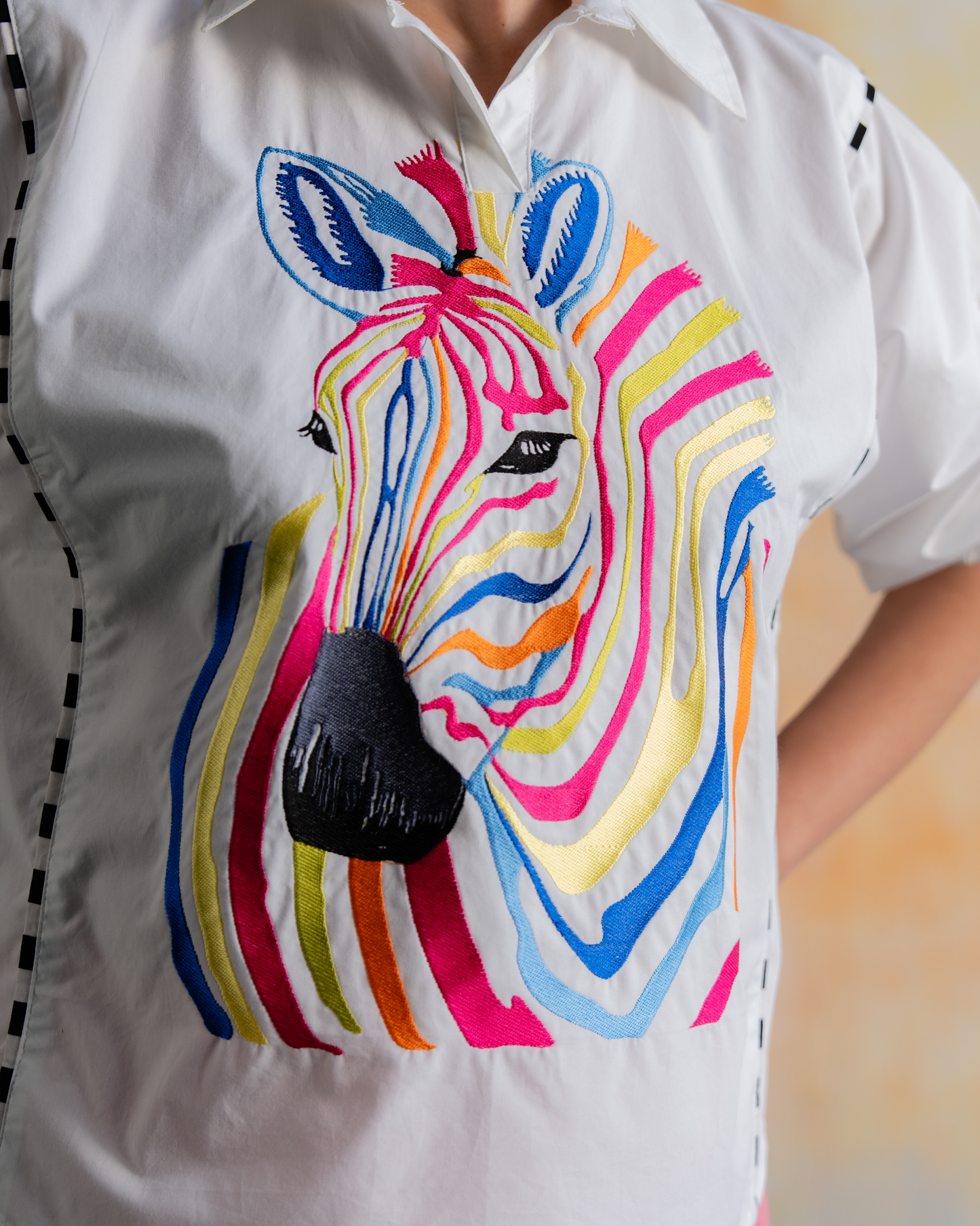 Technicolor Zebra Shirt