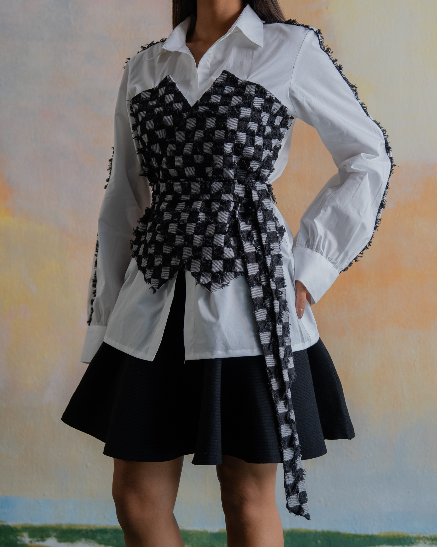 Chalk and Charcoal Shirt